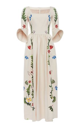 Secret Garden Printed Cotton Gown By Rosie Assoulin | Moda Operandi