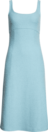 Textured Tweed Knit Dress ST. JOHN COLLECTION pale blue