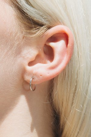 Mini Silver Infinity Hoop Earrings - Accessories