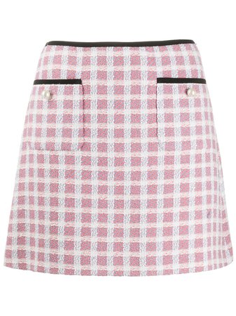 Miu Miu Short Tweed Skirt - Farfetch