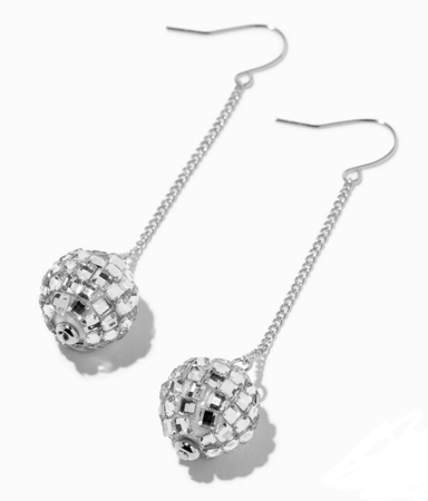 Claire’s disco ball earrings