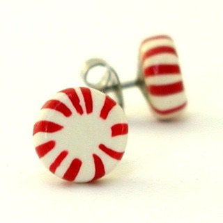 peppermint earrings