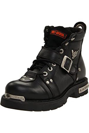 Mens Black Genuine Leather Military Army Boots Gothic Skull Punk Motorcycle Boots: Amazon.ca: Shoes & Handbags