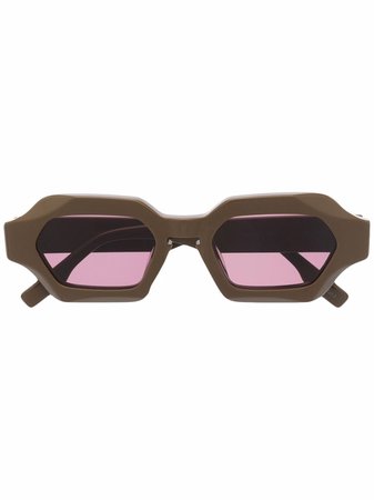 Alexander Mcqueen Eyewear hexagonal-frame Sunglasses - Farfetch
