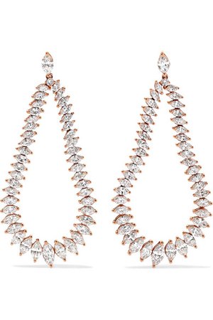 Anita Ko | Eternity 18-karat rose gold diamond earrings | NET-A-PORTER.COM