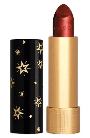 Gucci Rouge à Lèvres Gothique Metallic Lipstick - Goldie Red