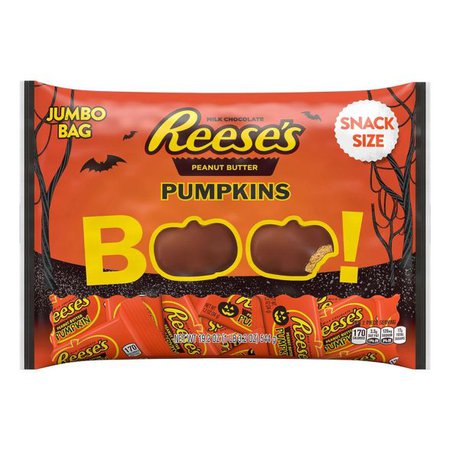 Reese's Halloween Peanut Butter Pumpkins Snack Size - 19.2oz : Target