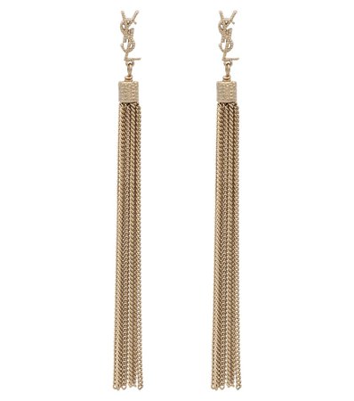 Saint Laurent - LouLou chain tassel earrings | Mytheresa