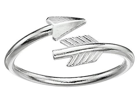 Alex and Ani Love Struck Arrow Wrap Ring - Silver