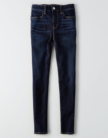 AE Ne(X)t Level High-Waisted Jegging, Deep Sea Blue | American Eagle Outfitters