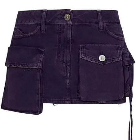 violet cargo skirt
