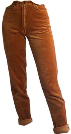 brown velvet pants