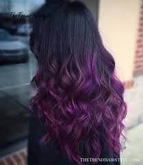 purple dyed hair
