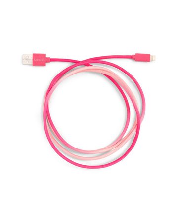 Back Me Up! Charging Cord - Hot Pink Tie Dye by ban.do - charging cord - ban.do