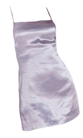 Lilac Satin Mini Dress (edit by alldressedupbutnowheretogo)