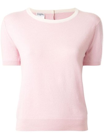 pink Chanel sweater