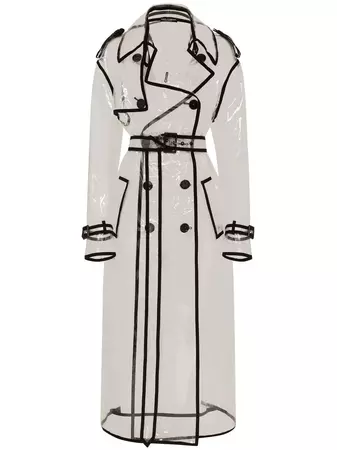 Dolce Gabbana KIM DOLCE&GABBANA transparent-design long coat