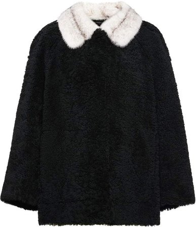 fur collar shearling jacket