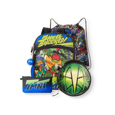 Teenage Mutant Ninja Turtles - Teenage Mutant Ninja Turtles Shell Shocked 5-Piece Backpack Set - Walmart.com