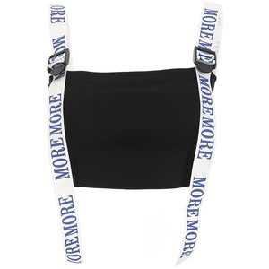 Black Tube Top With Suspenders