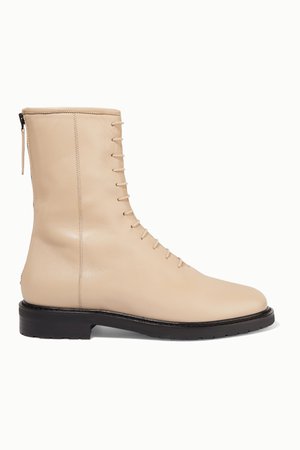 Cream 08 leather ankle boots | LEGRES | NET-A-PORTER