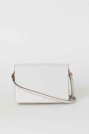 Shoulder Bag - Lt. beige/snakeskin patterned - Ladies | H&M US