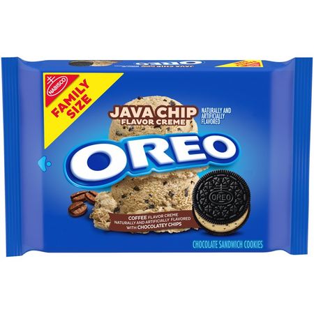 OREO Java Chip Flavored Creme Chocolate Sandwich Cookies, Family Size, 17 oz - Walmart.com