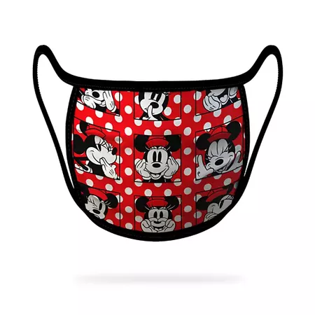 Small – Mickey and Minnie Mouse Cloth Face Masks 4-Pack Set – Pre-Order | shopDisney