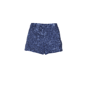 Blue Sequined Shorts