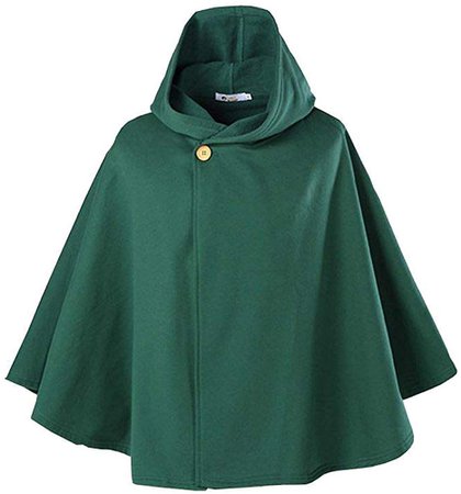 Amazon.com: Shingeki no Kyojin Attack on Titan Scouting Legion Freedom Cloak Levi Cape (M (body height 165-175cm)): Clothing