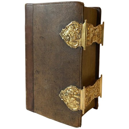 Dutch Bible with Gold Bookclasps For Sale at 1stdibs