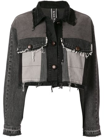 Shop Kseniaschnaider cropped denim jacket with Express Delivery - Farfetch