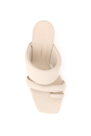 GIA X PERNILLE TEISBAEK 80MM PADDED LEATHER THONG SANDALS