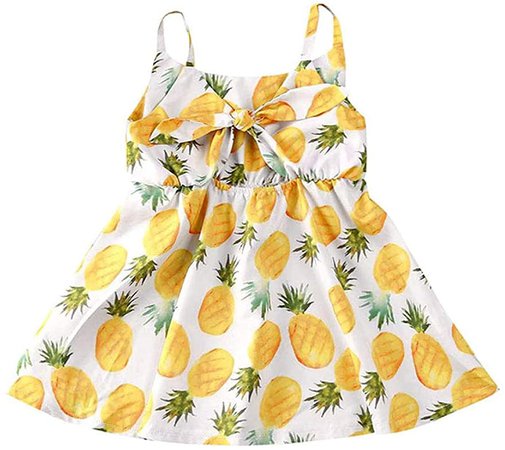 Amazon.com: Toddler Baby Girls Clothes Floral Ruffle Princess Dresses Sundress Kids Outfits (Yellow, 6-12 Months): Clothing