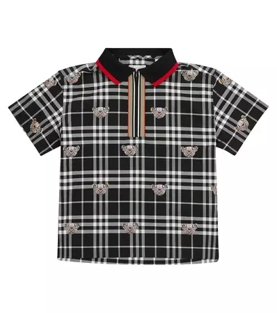 Burberry Kids - Thomas Bear cotton polo shirt | Mytheresa