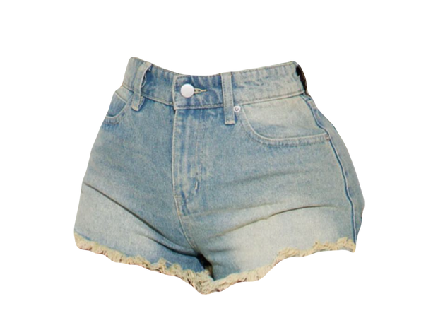 Light Blue Denim Jean Shorts