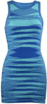 Amazon.com: NUFIWI Women Sexy Tie Dye Mini Dress Rib Knitted Sleeveless Bodycon Short Dress Summer Y2K Streetwear (Blue, S): Clothing