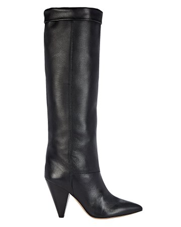 Isabel Marant Loens Knee-High Leather Boots | INTERMIX®