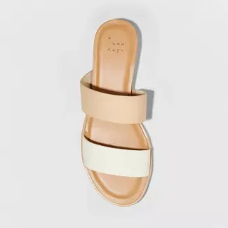 Women's Coco Two Band Slide Sandals - A New Day™ : Target