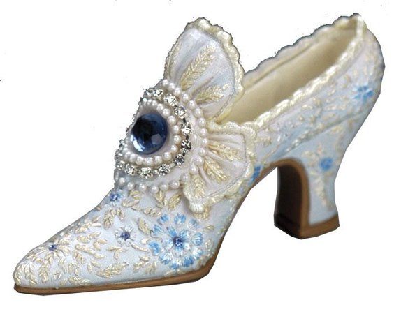 blue marie antoinette style shoes