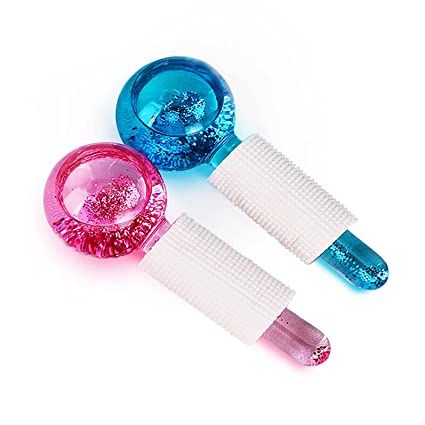 Amazon.com: Ice Roller for Face, Hizozee 2 PCS Ice Globes for Facials Massager, Freezer Safe and Highly Effective Ice Massager Tool for Daily Beauty, Tighten Skin, Reduce Puffiness and Headaches (Blue Pink) : Beauty & Personal Care