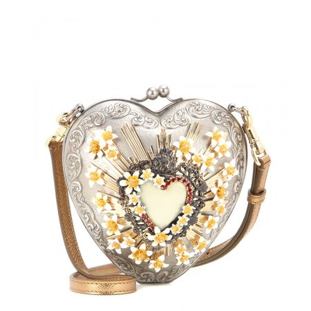 dolce & gabbana Sacred Heart-Embellished Shoulder Bag