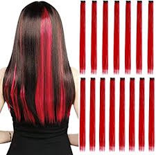 red hair extensions clip in - Google Search