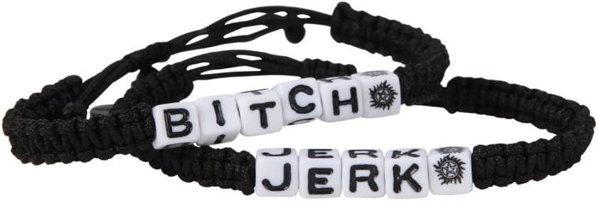 Amazon.com: Supernatural Jerk & Bitch Cord Bracelet Set : Everything Else