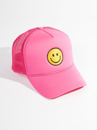 Pink Smiley Trucker Hat | Altar'd State