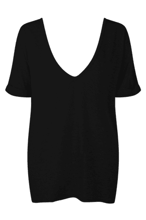 Plunging Scoop Neckline T-Shirt | Nasty Gal