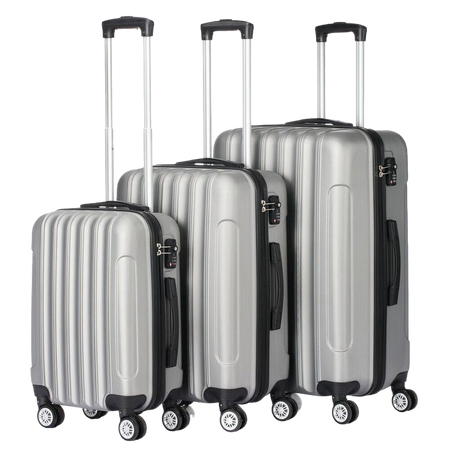 gray luggages