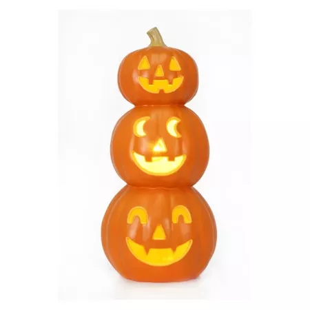 Halloween Lit Triple Stacked Pumpkin Orange - Hyde and Eek! Boutique : Target