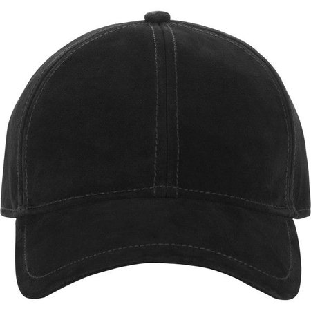 black suede cap