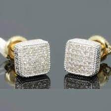 iced out earings - Google Search